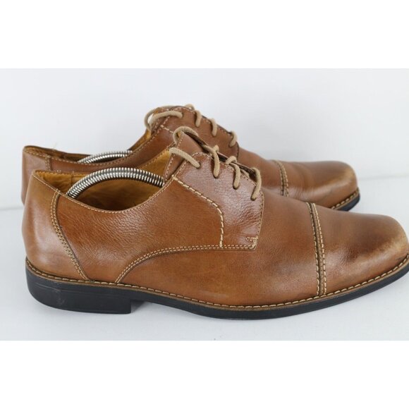 Sandro Moscolini Mens 11 EEE Brazil Leather Toe Cap Oxford Dress Shoes Brown main image 8